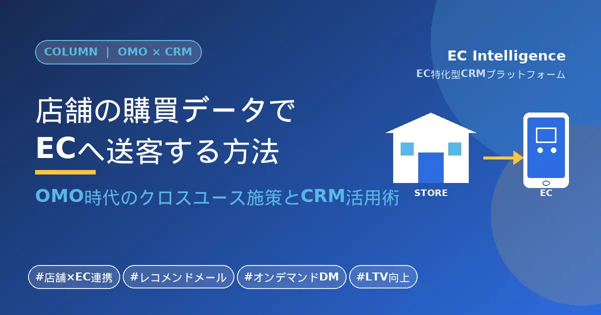 店舗の購買データでECへ送客する方法｜OMO時代のクロスユース施策とCRM活用術