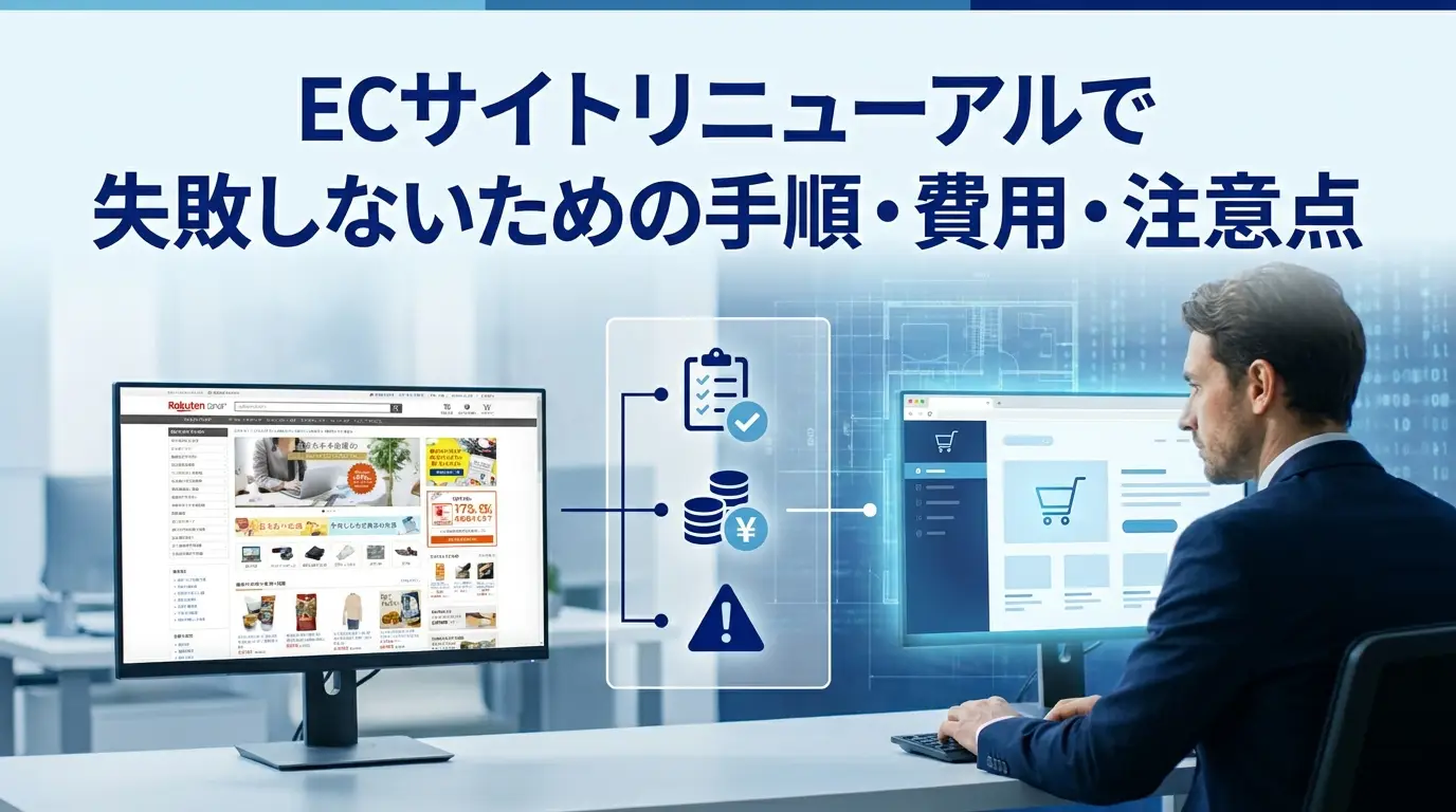 ECサイトリニューアルで失敗しないための手順・費用・注意点