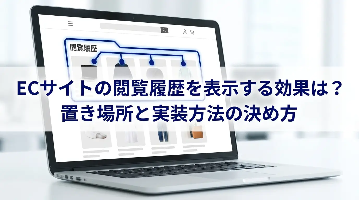 ECサイトの閲覧履歴を表示する効果は？置き場所と実装方法の決め方
