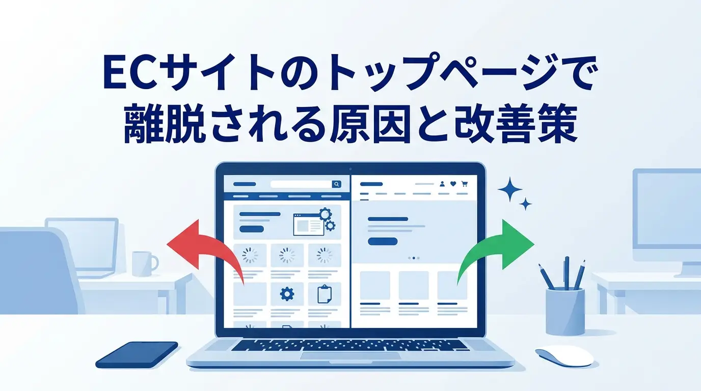 ECサイトのトップページで離脱される原因と改善策