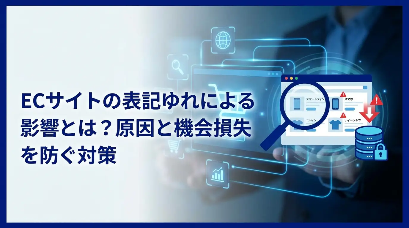 ECサイトの表記ゆれによる影響とは？原因と機会損失を防ぐ対策