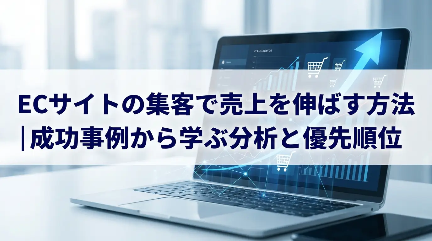 ECサイトの集客で売上を伸ばす方法｜成功事例から学ぶ分析と優先順位