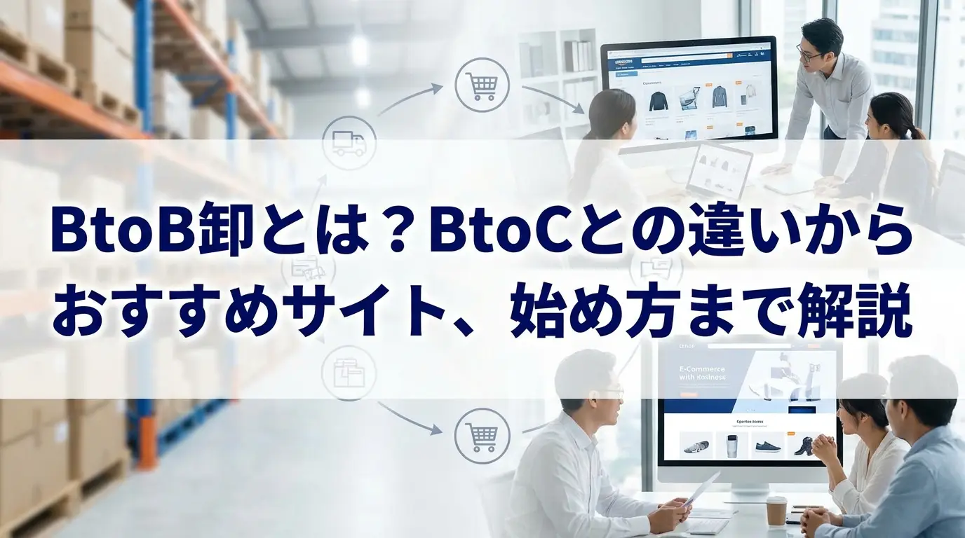 BtoB卸とは？BtoCとの違いからおすすめサイト、始め方まで解説