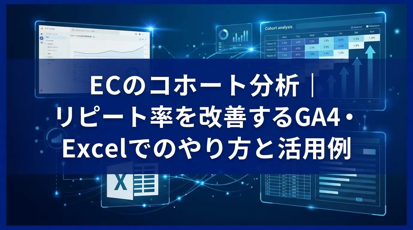 ECのコホート分析｜リピート率を改善するGA4・Excelでのやり方と活用例