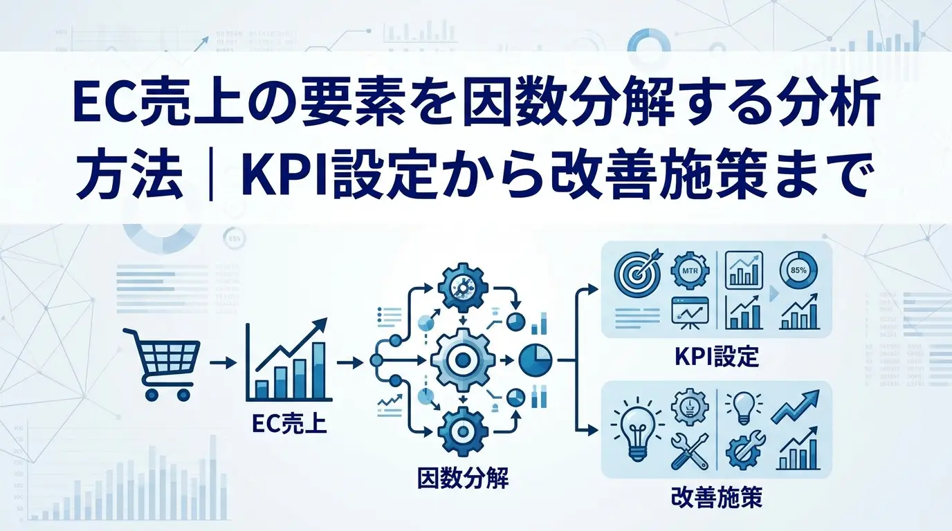 EC売上の要素を因数分解する分析方法｜KPI設定から改善施策まで