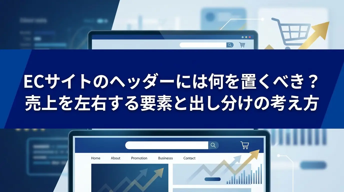 ECサイトのヘッダーには何を置くべき？売上を左右する要素と出し分けの考え方